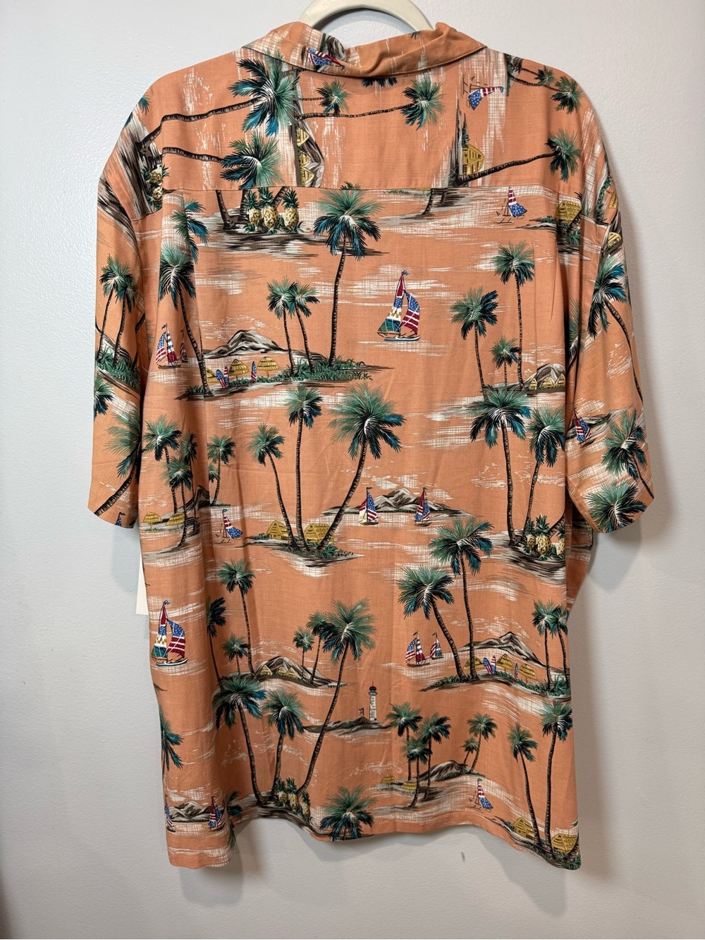 Saddlebred Shirt Hawaiian Men’s Sz. XXL Button Front Short Sleeves NWT 100%rayon - Picture 2 of 11
